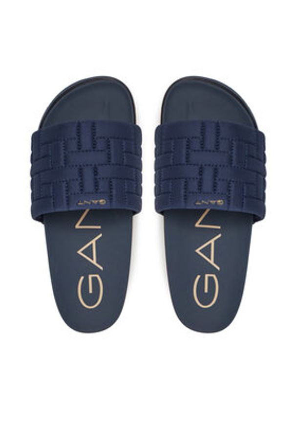 GANT - Gant Klapki 30507939 Granatowy. Kolor: niebieski. Materiał: materiał