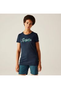 Regatta - Koszulka turystyczna damska Fingal Stretch. Kolor: czerwony. Materiał: poliester, elastan. Sport: turystyka piesza #1