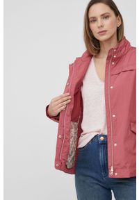 Geox kurtka TOPAZIO damska kolor różowy przejściowa. Okazja: na co dzień. Kolor: różowy. Materiał: włókno. Styl: casual #3