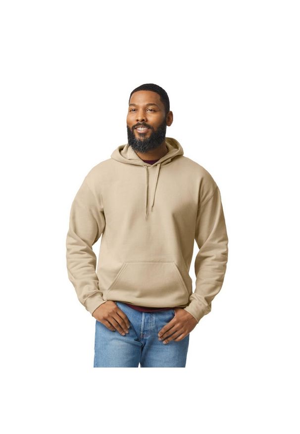 GILDAN - Bluza Z Kapturem Dla Dorosłych Unisex Softstyle Fleece Midweight. Typ kołnierza: kaptur. Kolor: beżowy
