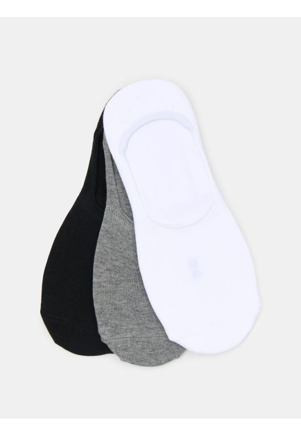 Sinsay - Skarpetki stopki 3 pack - wielobarwny