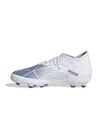 Adidas - Buty piłkarskie adidas Predator Edge.3 Fg Jr GX5211 białe białe. Zapięcie: sznurówki. Kolor: biały. Materiał: syntetyk, guma. Sport: piłka nożna #5