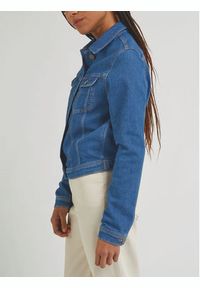 Lee Kurtka jeansowa Rider L54MGWB01 112330459 Niebieski Regular Fit. Kolor: niebieski. Materiał: bawełna