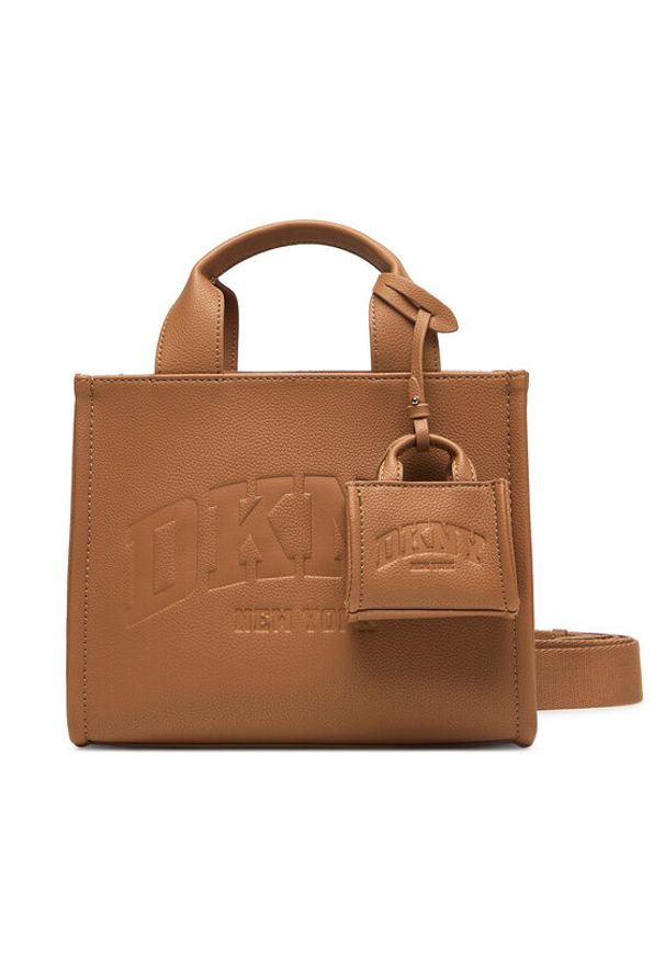 DKNY Torebka R53AAC80 Brązowy. Kolor: brązowy. Materiał: skórzane