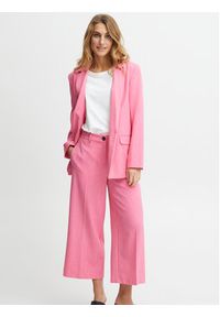 Fransa Spodnie materiałowe 20611915 Różowy Regular Fit. Kolor: różowy. Materiał: syntetyk #6
