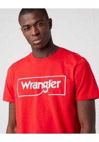 Wrangler - WRANGLER FRAME LOGO TEE MĘSKI T-SHIRT KOSZULKA W70JD3X47