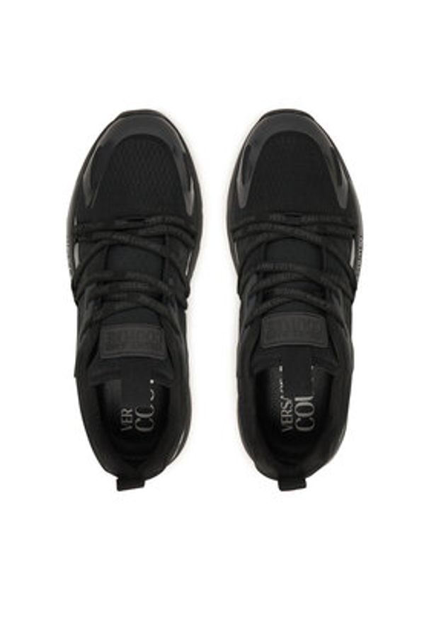 Versace Jeans Couture Sneakersy 79YA3SA8 ZSD07 Czarny. Kolor: czarny. Materiał: materiał