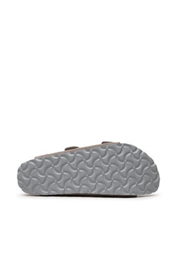 Birkenstock Klapki Arizona 1020557 Szary. Kolor: szary. Materiał: zamsz, skóra