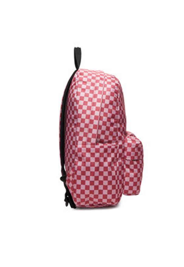 Vans Plecak Old Skool Check VN000H4XZRY1 Różowy. Kolor: różowy. Materiał: materiał