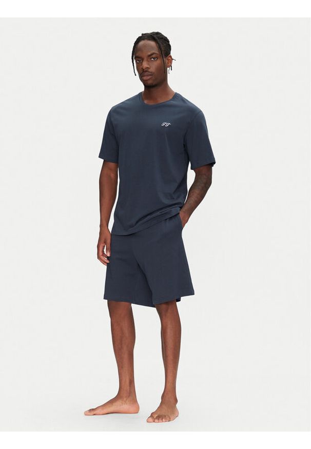 Jack & Jones - Jack&Jones Piżama Omaha 12276880 Granatowy Standard Fit. Kolor: niebieski. Materiał: syntetyk