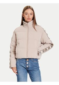 Guess Kurtka zimowa V5BL11 WGYC2 Beżowy Regular Fit. Kolor: beżowy. Materiał: syntetyk. Sezon: zima