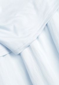 Born2be - Niebieska Bawełniana Sukienka Koktajlowa na Ramiączkach z Asymetryczną Górą Thelis. Okazja: na wesele, na ślub cywilny. Kolor: niebieski. Materiał: bawełna. Długość rękawa: na ramiączkach. Typ sukienki: asymetryczne. Styl: wizytowy #2