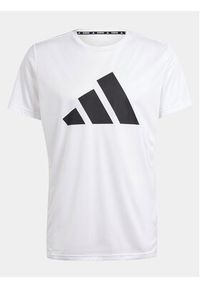 Adidas - adidas T-Shirt Run It IN0075 Biały Regular Fit. Kolor: biały. Materiał: syntetyk