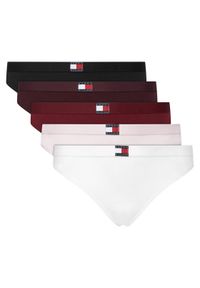 TOMMY HILFIGER - Tommy Hilfiger Komplet 5 par stringów UW0UW05642 Kolorowy. Materiał: bawełna. Wzór: kolorowy