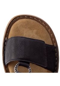 Rieker Klapki 60885-00 Czarny. Kolor: czarny. Materiał: skóra #3