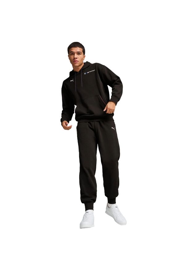 Spodnie Puma Bmw Mms Ess Pants Fleece, Mężczyźni. Kolor: czarny. Materiał: bawełna, materiał. Sport: fitness