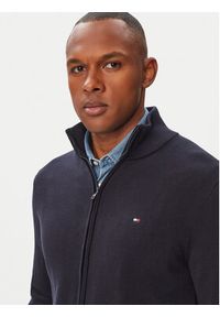 TOMMY HILFIGER - Tommy Hilfiger Kardigan MW0MW36517 Granatowy Regular Fit. Kolor: niebieski. Materiał: bawełna #2