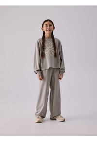 Reserved - Bawełniany komplet - jasnoszary. Kolor: szary. Materiał: bawełna #1