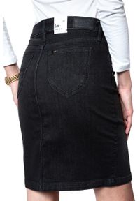 Lee - SPÓDNICA JEANSOWA LEE PENCIL SKIRT BLACK ORRICK L38GDWJN. Materiał: jeans