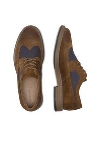 Gino Rossi Półbuty ADAMO-01W MI08 Brązowy. Kolor: brązowy. Materiał: materiał #5