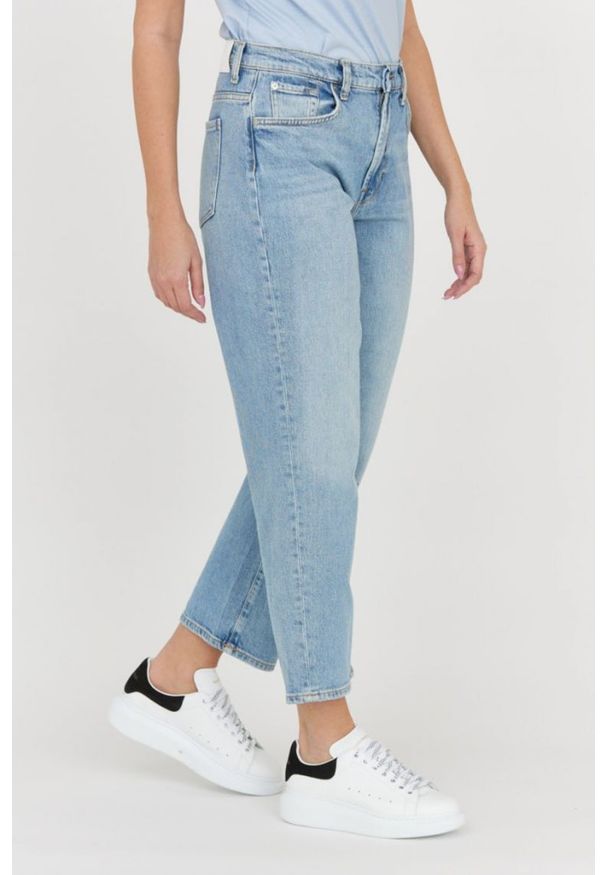7 FOR ALL MANKIND Jasnoniebieskie jeansy z poszerzoną nogawką THE MODERN STRAIGHT Air Wash. Kolor: niebieski