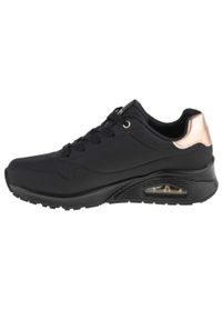 skechers - Buty do chodzenia damskie Skechers Uno Golden Air. Zapięcie: sznurówki. Kolor: czarny. Materiał: guma, syntetyk, materiał. Szerokość cholewki: normalna. Sport: turystyka piesza