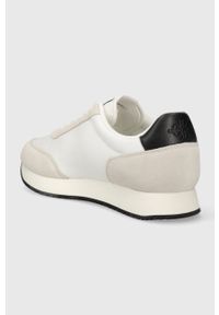Calvin Klein Jeans sneakersy RETRO RUNNER SU-NY MONO kolor biały YM0YM00746. Nosek buta: okrągły. Kolor: biały. Materiał: guma #4