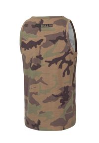 PITBULL - Tank męski Pitbull Top Slim Fit Hilltop. Kolor: zielony, wielokolorowy, brązowy