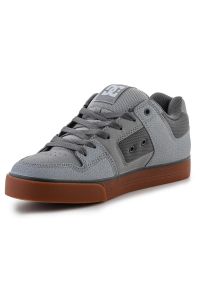 Buty DC Shoes Pure 300660-CG5 szare. Kolor: szary. Materiał: materiał, skóra. Szerokość cholewki: normalna. Sport: skateboard