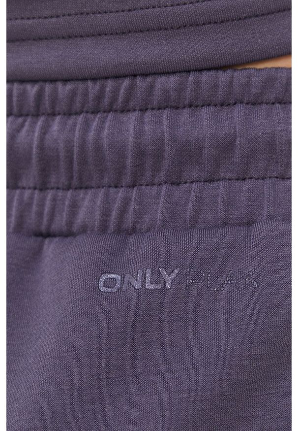 Only Play - Spodnie. Kolor: szary. Materiał: dzianina. Wzór: gładki