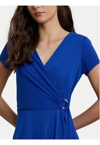 Lauren Ralph Lauren - LAUREN RALPH LAUREN Sukienka codzienna 250868161016 Niebieski Regular Fit. Okazja: na co dzień. Kolor: niebieski. Materiał: syntetyk. Typ sukienki: proste. Styl: casual #4
