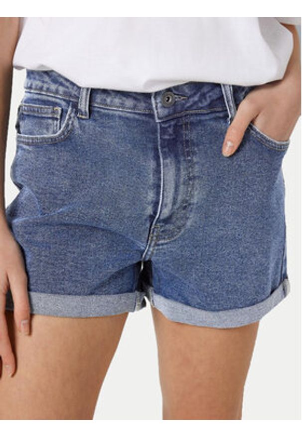 Noisy may - Noisy May Szorty jeansowe Moni 27029489 Niebieski Slim Fit. Kolor: niebieski. Materiał: jeans, bawełna
