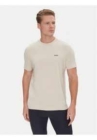BOSS T-Shirt 50506373 Beżowy Regular Fit. Kolor: beżowy. Materiał: bawełna