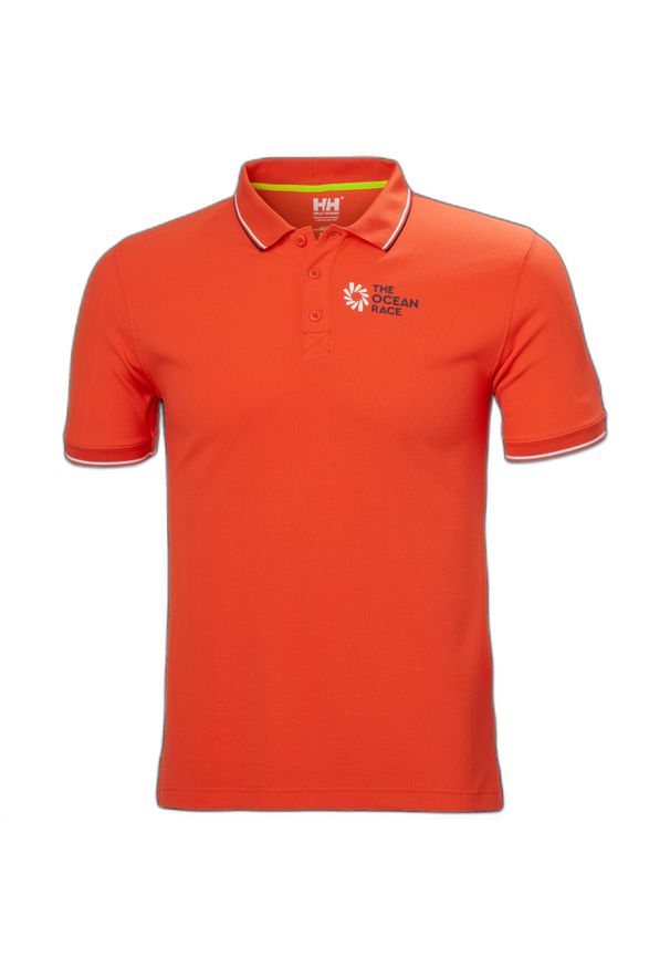 Polo Helly Hansen the ocean race. Typ kołnierza: polo. Kolor: wielokolorowy, czerwony, pomarańczowy