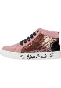 Garvalin - Buty GARVALIN 221541G Rose. Kolor: różowy. Materiał: tkanina, skóra. Sport: turystyka piesza