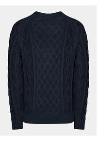 INDICODE Sweter Bussel 35-597 Granatowy Regular Fit. Kolor: niebieski. Materiał: bawełna #3