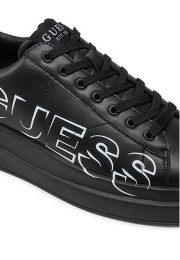 Guess Sneakersy FMPELB FAB12 Czarny. Kolor: czarny. Materiał: skóra