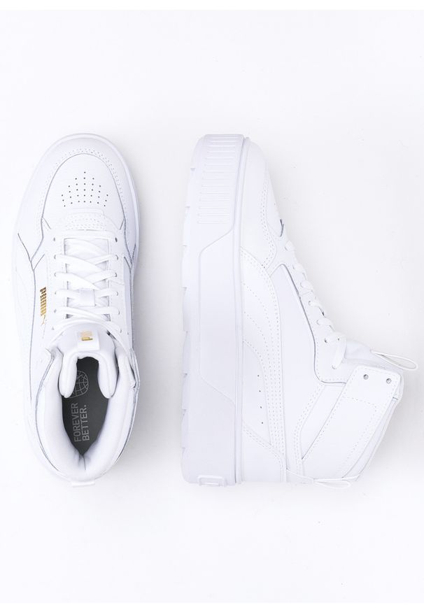 Puma - Sneakersy damskie białe PUMA KARMEN REBELLE MID. Okazja: na co dzień, do pracy, na spacer. Kolor: biały. Sport: turystyka piesza