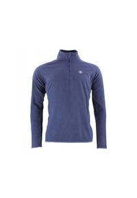 PEAK MOUNTAIN - Polar z kapturem zapinany na zamek 1/2 Peak Mountain. Typ kołnierza: kaptur. Kolor: niebieski. Materiał: polar. Sezon: zima. Sport: turystyka piesza #1