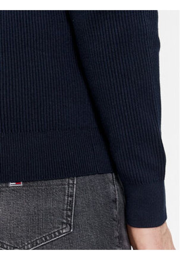 s.Oliver Sweter 2134065 Granatowy Regular Fit. Kolor: niebieski. Materiał: bawełna