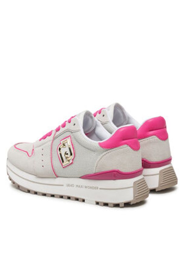 Liu Jo Sneakersy Maxi Wonder BA5029 PX027 Szary. Kolor: szary. Materiał: zamsz, skóra