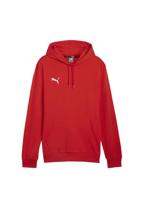 Puma - Męska Bluza Z Kapturem Team Goal Casual. Typ kołnierza: kaptur. Kolor: czerwony