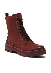 Botki Lasocki WI23-PUSZAN-16 Maroon. Kolor: czerwony. Materiał: skóra, nubuk #1