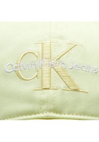 Calvin Klein Jeans Czapka z daszkiem K60K610280 Żółty. Kolor: żółty. Materiał: materiał, bawełna