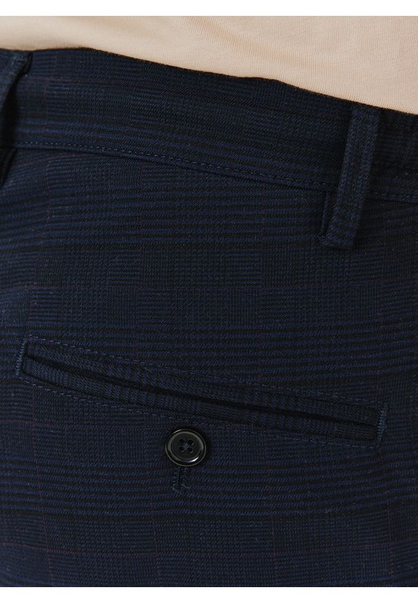 Pako Lorente - PAKO LORENTE – Męskie spodnie w kolorze granatowym w kratę. Kolor: niebieski