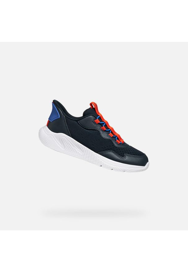 Sneakersy dla dzieci Geox Sprintye Fast In. Okazja: na co dzień. Kolor: wielokolorowy, niebieski, czerwony