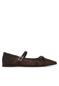 Max Mara Półbuty 2514521332600 Brązowy. Kolor: brązowy. Materiał: skóra