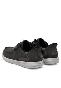 skechers - Skechers Mokasyny Melson-Coronado 210959/BKGY Czarny. Kolor: czarny. Materiał: materiał #3