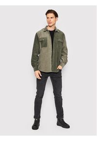 Brixton Koszula Bowery Corduroy 01264 Zielony Standard Fit. Kolor: zielony. Materiał: sztruks, bawełna #3
