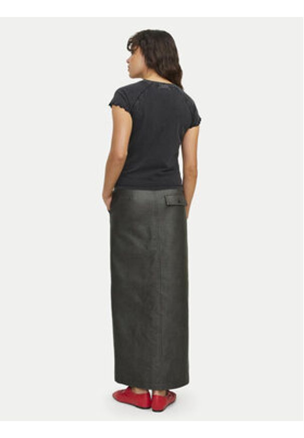 JJXX Spódnica z imitacji skóry Maddy 12262132 Czarny Regular Fit. Kolor: czarny. Materiał: skóra